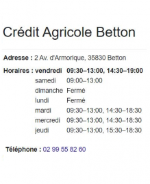 Horaires coordonnees et adresse de l agence