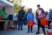 Jeunes de L'Atelier Pêche Arthur Lenez et Noah Landais