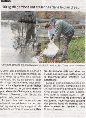 Empoissonnement de gardons